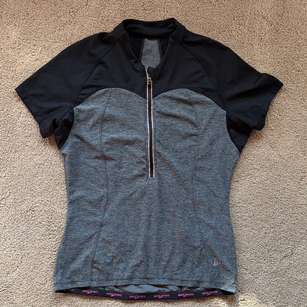 Skirt Sports Cap Sleeve Cycling Jersey - Small